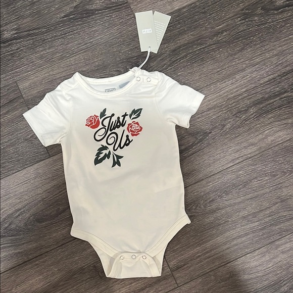 Kith Cream Bodysuit with Floral Graphic Design - Picture 1 of 3